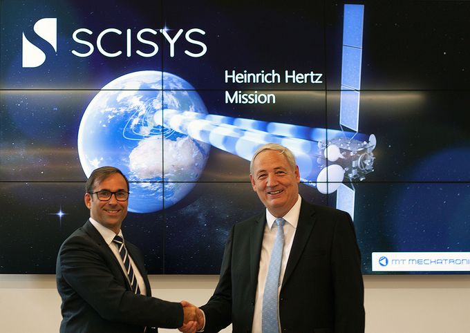 SCISYS Director Ulli Leibnitz with Thomas Zimmerer, Senior Vice President Business Development Sales & Marketing at MT Mechatronics