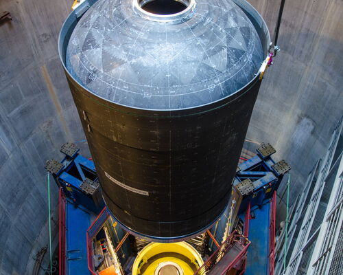 prior to burst testing in the testing pit at the Materials Testing Institute (MPA) in Stuttgart (Source: MPA).